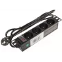 DELTA PD-4/R10/R Πολύπριζο 4 θέσεων με καλώδιο 10m, κόκκινο