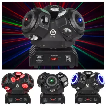 LIGHT4ME SID PRO Φωτιστικό Moving-Head 5 σε 1 με εφέ Beam, Wash, Strobe, Laser και Gobo