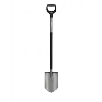 Fiskars Εργονομικό φτυάρι κήπου μυτερό με λαβή D από χάλυβα 1200mm