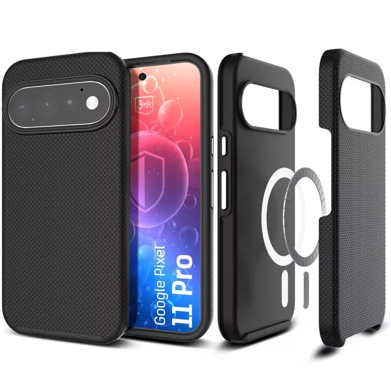 3mk Hardy Shockproof MagCase για Google Pixel 11 Pro, Διαφανές