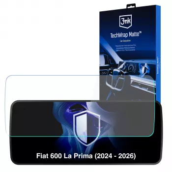 3MK PROTECTION Fiat 600 La Prima (2024-2026) TechWrap ματ μεμβράνη προστασίας οθόνης για τη μεσαία οθόνη