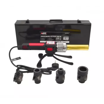AWTOOLS 1200W συσκευή συγκόλλησης με υποδοχή για σωλήνες PVC PP PE PB PPR, 16-32mm, 4 ζεύγη ακροφυσίων, ρυθμιζόμενος θερμοστάτης, μεταλλικό κουτί