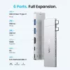 VENTION 6-in-2 Thunderbolt 5 σταθμός βάσης 8K@240Hz 80Gbps 140W PD DisplayPort 2.1 USB-C