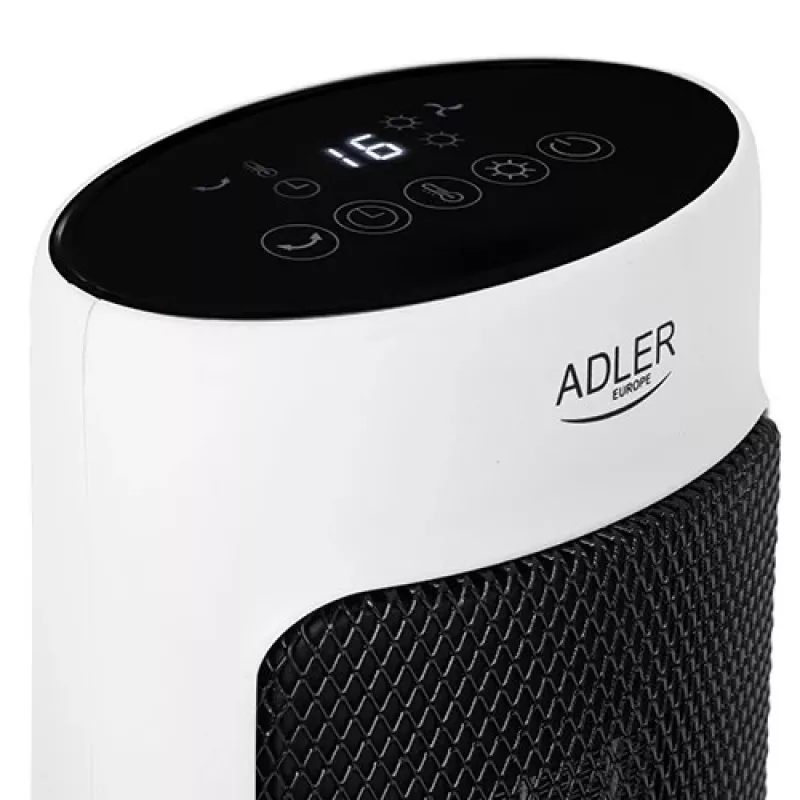 Adler AD 7738 Κεραμικός θερμοπομπός 2000W με τηλεχειριστήριο, λευκό