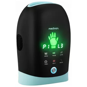 MEDIVON Hand Max Συσκευή μάλαξης χεριών και καρπού με θερμότητα, Μαύρο