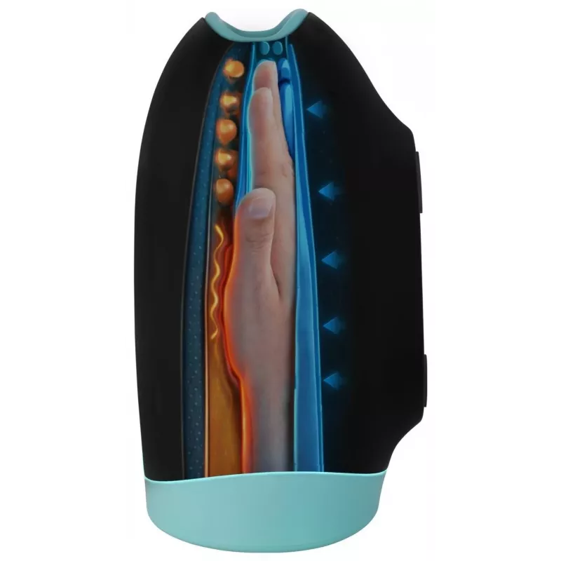 MEDIVON Hand Max Συσκευή μάλαξης χεριών και καρπού με θερμότητα, Μαύρο