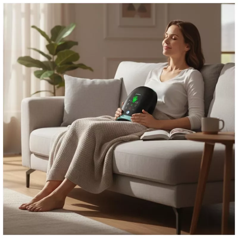 MEDIVON Hand Max Συσκευή μάλαξης χεριών και καρπού με θερμότητα, Μαύρο