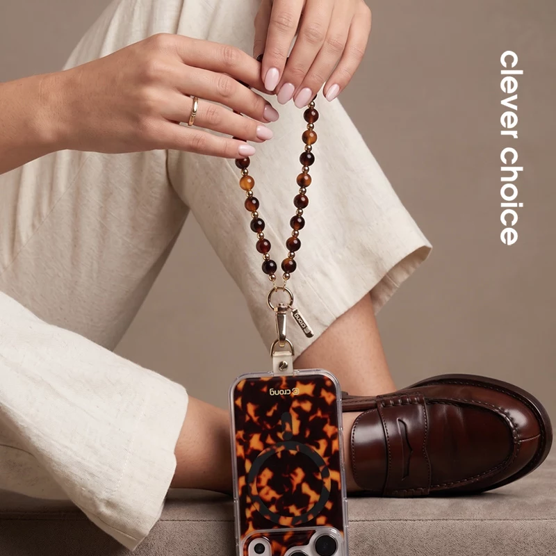 Crong Phone Charm Lanyard - Σχέδιο χελώνας με χάντρες