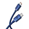 Baseus Καλώδιο USB-C σε USB-C Crystal Shine 100W 1,2m Μπλε