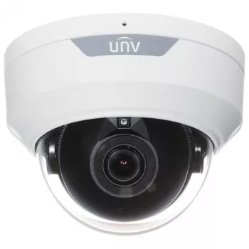 UNIVIEW IPC328LE-ADF28K-H 8MP εξωτερική κάμερα ασφαλείας dome IP, σταθερός φακός 2,8mm, 30m IR, PoE, IK10 ανθεκτική σε βανδαλισμό, λευκή