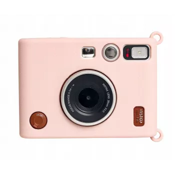 LOVEINSTANT Θήκη σιλικόνης για Fujifilm Instax Mini Evo, Ροζ