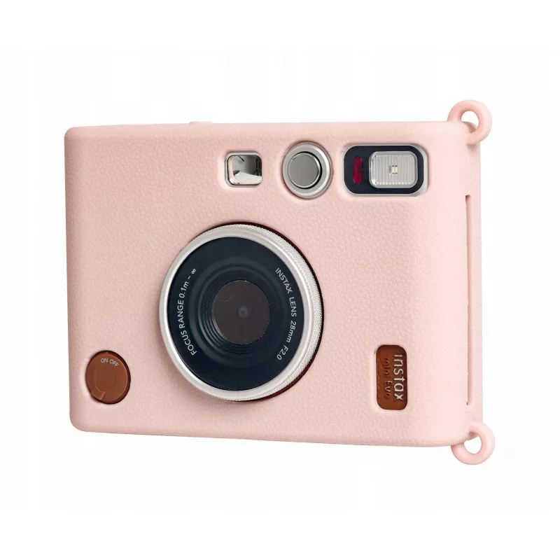LOVEINSTANT Θήκη σιλικόνης για Fujifilm Instax Mini Evo, Ροζ