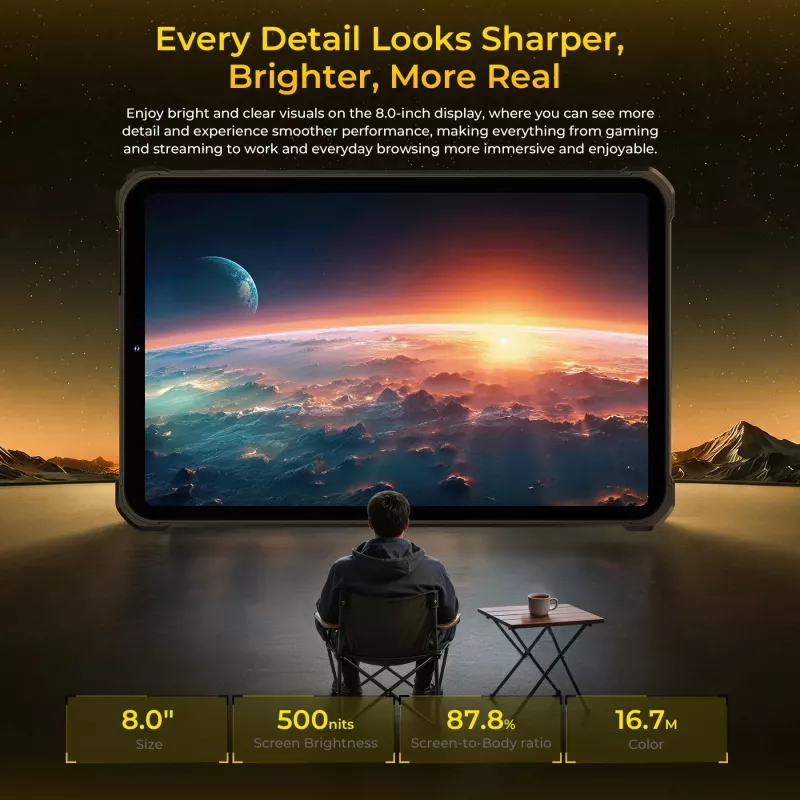 OUKITEL RT11 5G ανθεκτικό tablet 8GB/128GB μαύρο 10000mAh