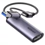 Ugreen CM629 2K 30Hz Κάρτα βίντεο HDMI σε USB, Space Gray