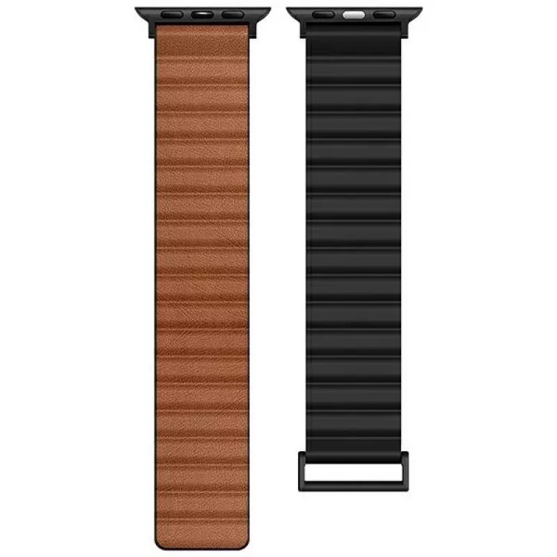 Beline Magnetic Pro Βραχιόλι για Apple Watch 38/40/41mm Μαύρο/Καφέ