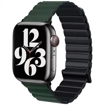 Beline Magnetic Pro Βραχιόλι για Apple Watch 42/44/45/49mm Μαύρο/Πράσινο