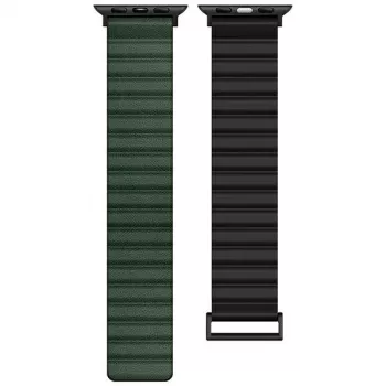 Beline Magnetic Pro Βραχιόλι για Apple Watch 42/44/45/49mm Μαύρο/Πράσινο