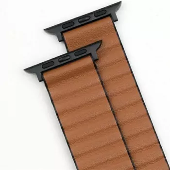 Beline Magnetic Pro Βραχιόλι για Apple Watch 42/44/45/49mm Μαύρο/Καφέ