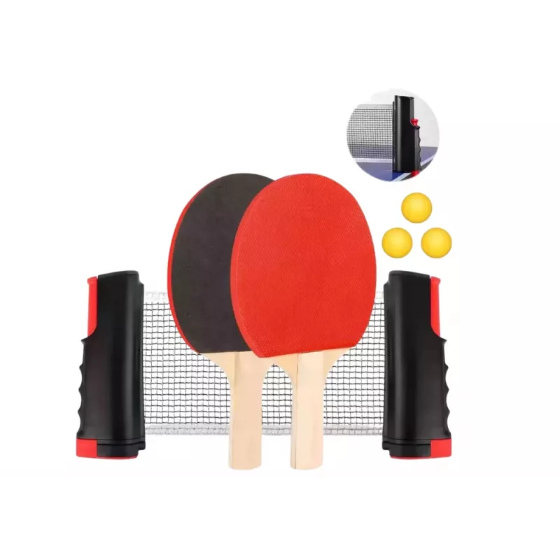 LEAN TOYS Σετ πινγκ πονγκ με δίχτυ, 2 ρακέτες και 3 μπάλες