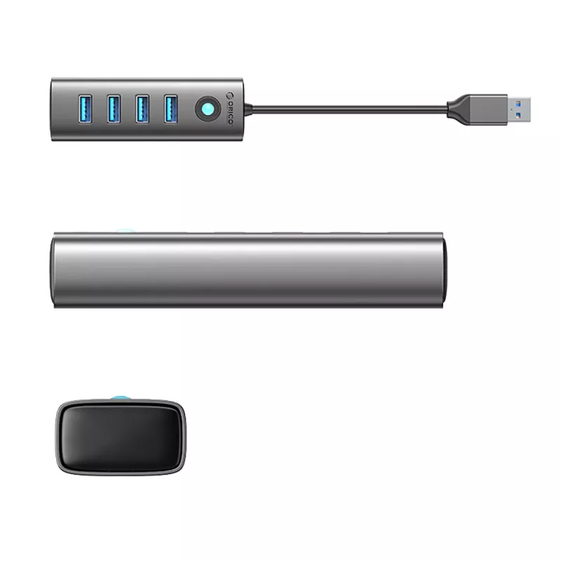 ORICO PDD4U-U3 4-Port USB 3.0 Hub - Γκρι