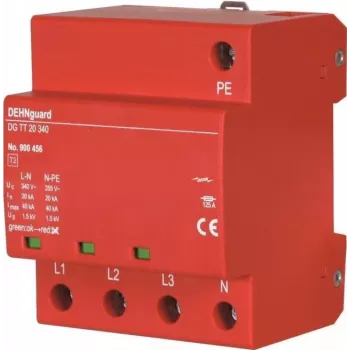 DEHN DG TT 20 340 Type 2 Απαγωγός υπέρτασης 4-πολικός για συστήματα TT και TN-S