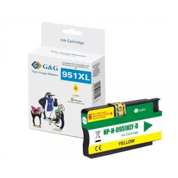 G&G Ninestar Κίτρινο μελανοδοχείο συμβατό με HP 951XL (CN048AE) Υψηλή απόδοση