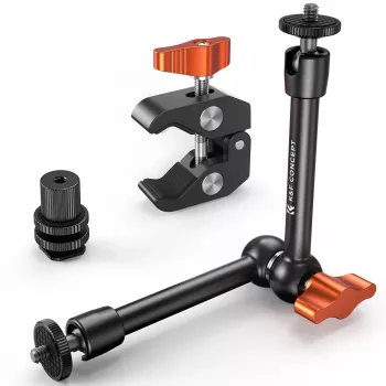 KF Magic Arm Super Clamp Σετ στήριξης με σπείρωμα 1/4 inch & 3/8 inch, σιαγόνες σύσφιξης 15-55 mm, ψυχρή βάση ISO