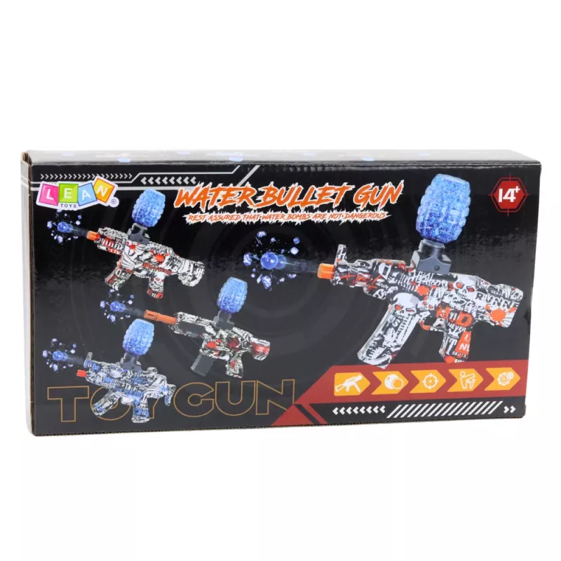 LEAN TOYS Ηλεκτρικό blaster gel μπάλας Graffiti Λευκό Μπλε