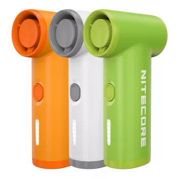 Nitecore NEF Nano Φορητός ανεμιστήρας Λευκό - Επαναφορτιζόμενος USB-C, 3 ταχύτητες, μπαταρία 2500mAh