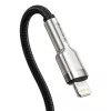 Baseus Cafule USB-C σε Lightning PD 20W Καλώδιο γρήγορης φόρτισης 0,25 m Μαύρο