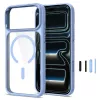 Tech-Protect Magmat MagSafe Clear Case για iPhone 17 Pro / 18 Pro - Ανοιχτό μπλε πλαίσιο