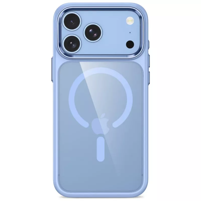 Tech-Protect Magmat MagSafe Clear Case για iPhone 17 Pro / 18 Pro - Ανοιχτό μπλε πλαίσιο