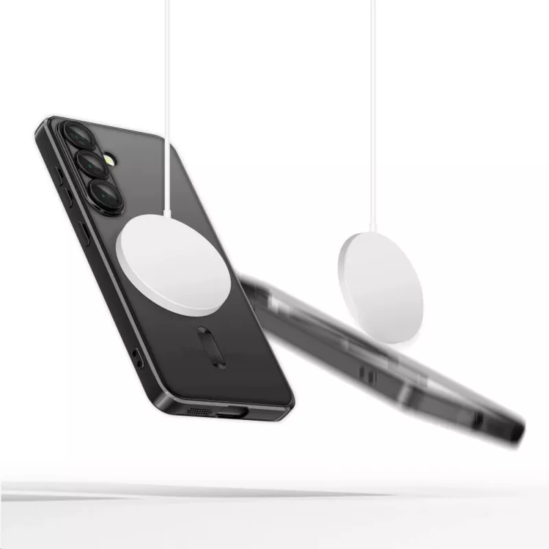 Tech-Protect Magflex MagSafe Θήκη Galaxy S25 Edge Γυαλιστερό Μαύρο