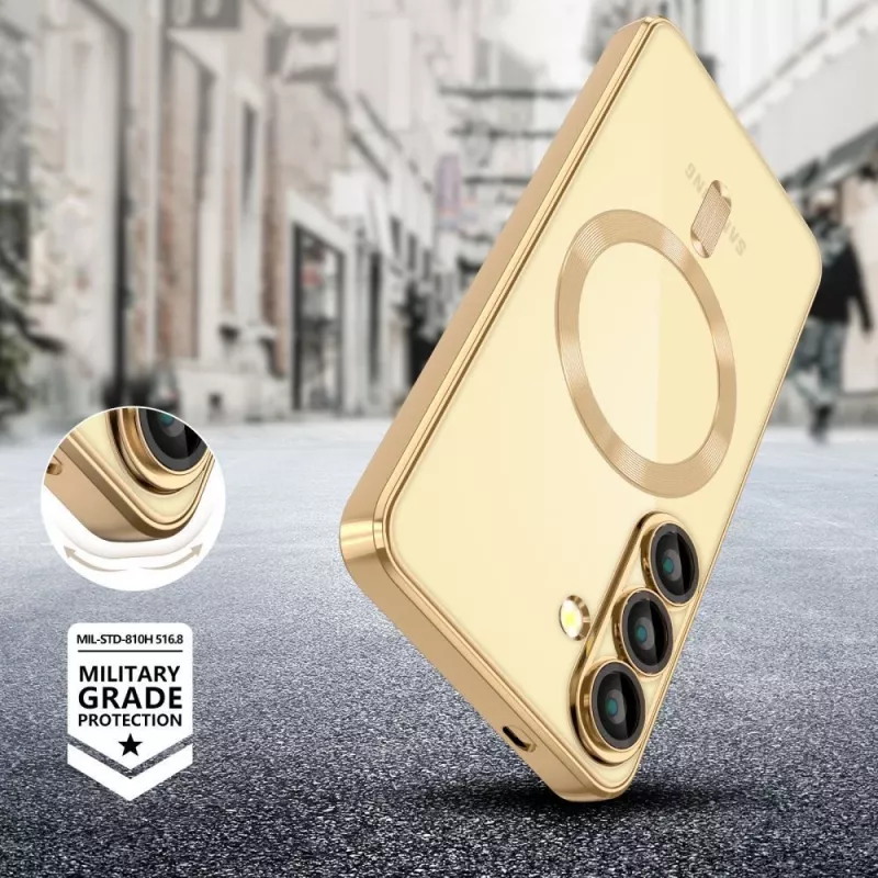 Tech-Protect Magflex MagSafe Θήκη Samsung Galaxy S25 Edge Shiny Gold