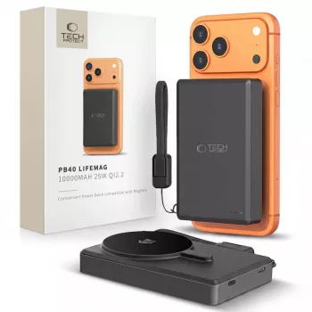 TECH-PROTECT PB40 LIFEMAG MagSafe Power Bank 10000mAh 25W Qi2 Μαύρο