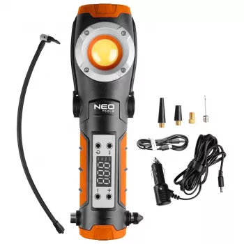 NEO TOOLS Φωτιστικό εργασίας μπαταρίας 800 lm με ενσωματωμένο συμπιεστή αέρα