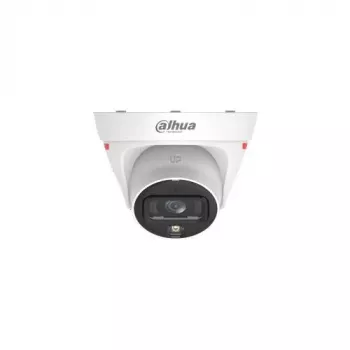 Dahua IPC-HDW1439T1-A-LED-0280B-PRO 4MP Full-Colour Warm LED Δικτυακή κάμερα turret με ενσωματωμένο μικρόφωνο, σταθερός φακός 2,8mm, IP67, PoE