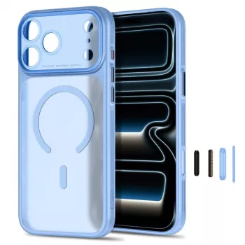 TECH-PROTECT MagPrime Διάφανη Θήκη MagSafe για iPhone 17 Pro Max / 18 Pro Max - Ανοιχτό μπλε ματ