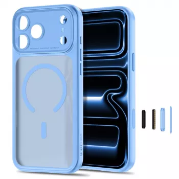 TECH-PROTECT MagPeak Θήκη MagSafe για iPhone 17 Pro Max / 18 Pro Max, Ανοιχτό μπλε ματ