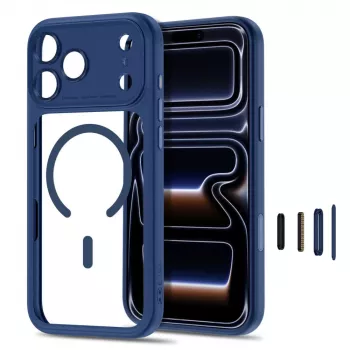 TECH-PROTECT MagPeak Διάφανη Θήκη MagSafe για iPhone 17 Pro Max / 18 Pro Max – Σκούρο μπλε