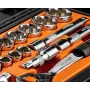 NEO TOOLS σετ καρυδάκια 1/2 ίντσες, 23 τεμ., χάλυβας χρωμίου-βαναδίου, DIN 3124