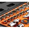 NEO TOOLS σετ καρυδάκια 1/2 ίντσες, 23 τεμ., χάλυβας χρωμίου-βαναδίου, DIN 3124