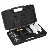 NEO TOOLS 11-271 Ανιχνευτής διαρροής φλάντζας κυλινδροκεφαλής – Κιτ ανίχνευσης διαρροής καύσης CO2 για κινητήρες βενζίνης, ντίζελ και LPG με 250 ml υγρό βρωμοθυμόλης μπλε, καθολικό κωνικό προσαρμογέα και 10 προσαρμογείς ψυγείου ειδικούς για μάρκες