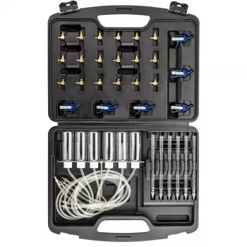 NEO TOOLS TOP-11-263 σετ ελέγχου διαρροής μπεκ Common Rail για κινητήρες ντίζελ, σετ διάγνωσης 6 κυλίνδρων με αντάπτορες και βαλίτσα