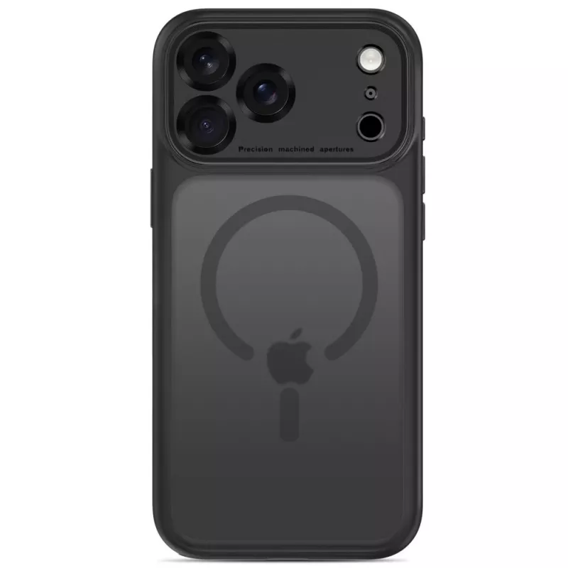 TECH-PROTECT MagPeak MagSafe διάφανη θήκη για iPhone 17 Pro / 18 Pro ματ μαύρη