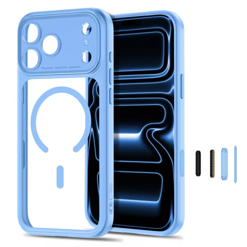TECH-PROTECT MagPeak MagSafe διάφανη θήκη για iPhone 17 Pro Max / 18 Pro Max - γαλάζια