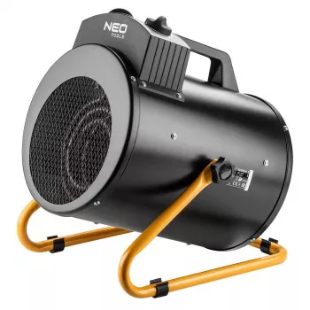 NEO TOOLS 90-069 Βιομηχανικός ηλεκτρικός θερμαντήρας 5kW, ρυθμιζόμενος θερμοστάτης, IPX4, 3 φάσεων 400V