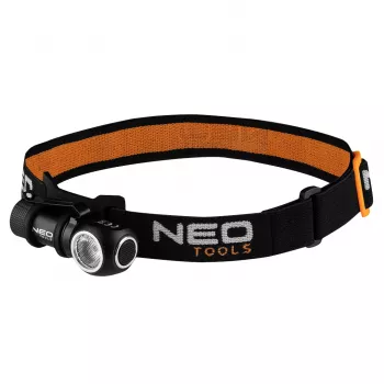 NEO TOOLS Επαναφορτιζόμενος φακός κεφαλής 600lm USB μαγνητική φόρτιση CREE XPG3 LED