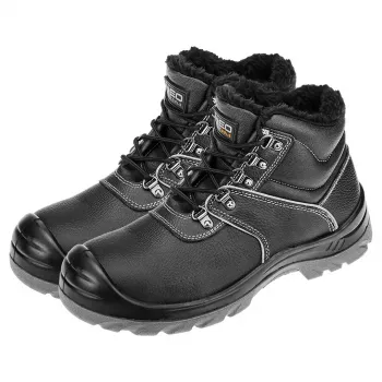 NEO TOOLS Μπότες εργασίας με προστασία αστραγάλου επενδεδυμένες S3 SRC, ατσάλινο προστατευτικό δάχτυλο και αντιδιατρητική πλάκα, μέγεθος 46