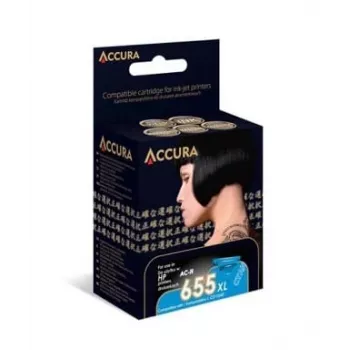 Accura Συμβατό Μελανόδοχείο για HP 655XL (CZ110AE) - Μαύρο, 550 Σελίδες, 23 ml
